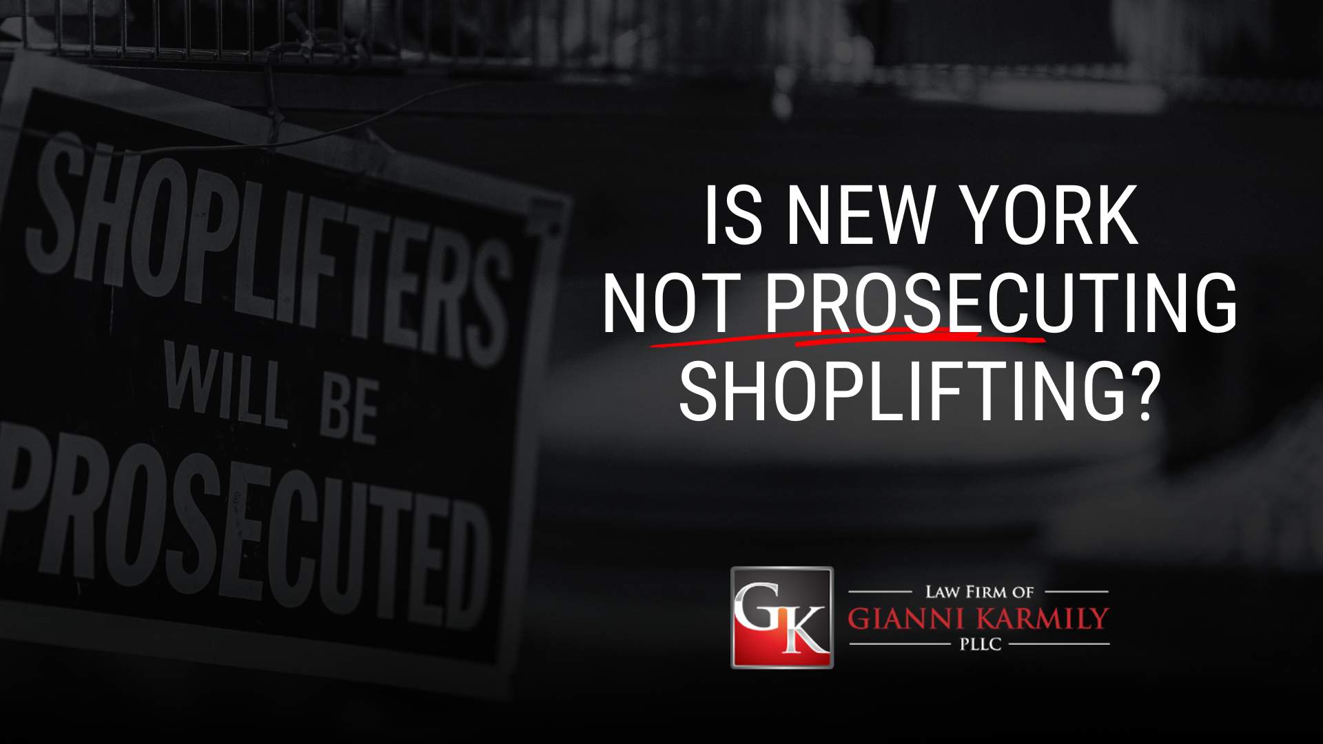 Why is New York Not Prosecuting Shoplifting